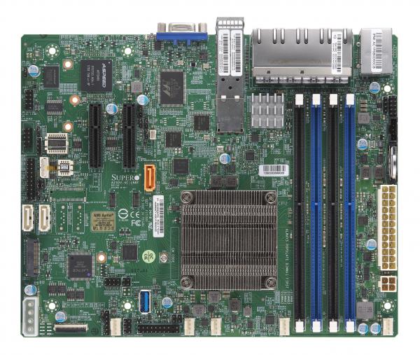 A2SDV-4C-LN10PF, Embedded Denverton Flex ATX,4 Core,8x1G