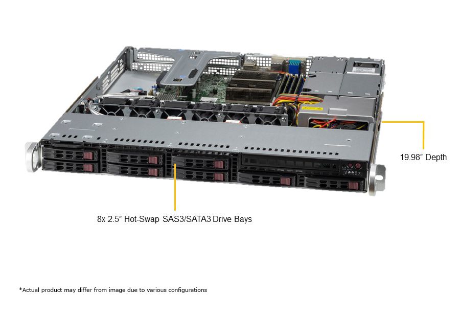 UP 1U X12STH-SYS, CSV-113MFTS-0RCNBP-1P, PWS-602A-1R,HF,