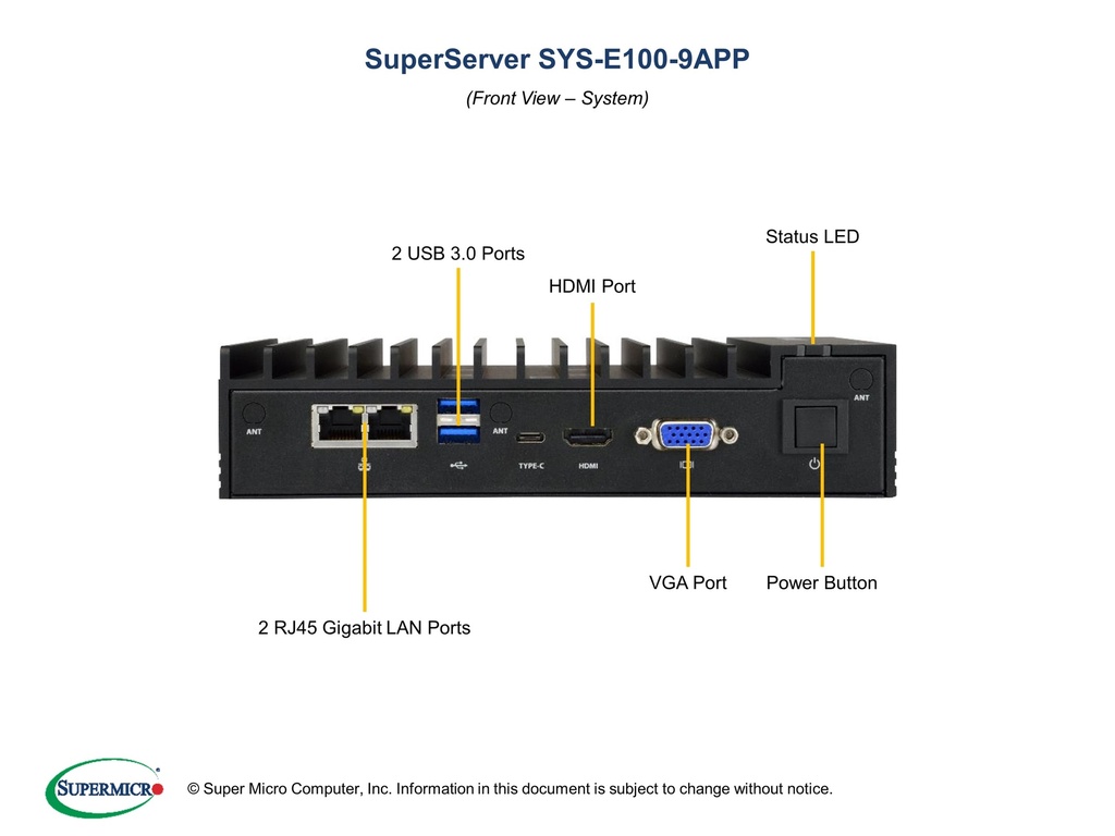 Fanless PC E101 + X11SAN