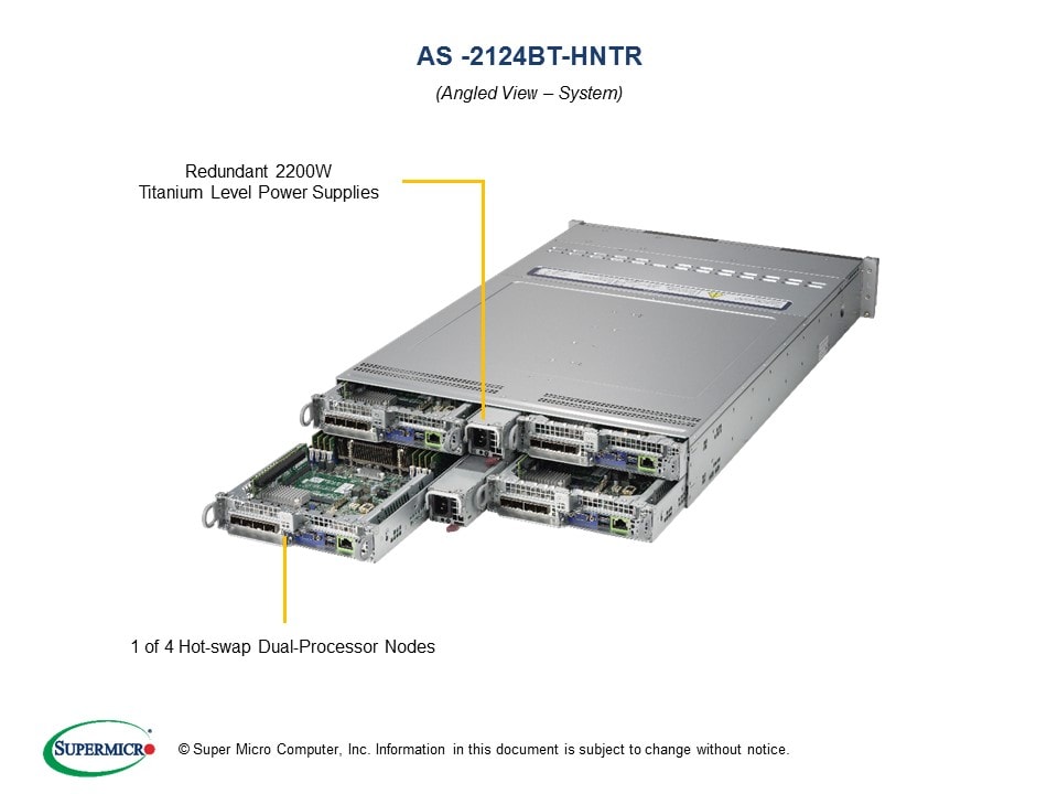 H12DST-B,CSV-217BHQ+-R2K22BP,DP,NVMe/SATA 2U 4 Nodes 2.5