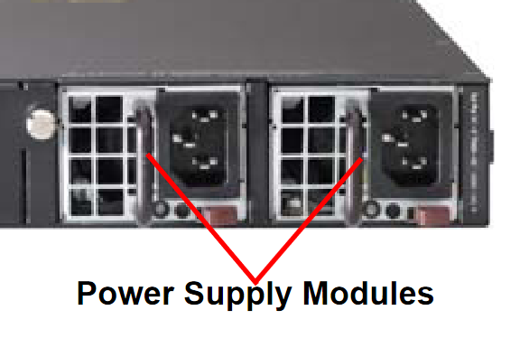 Spare Power Supply for SSE-X3348SR Switch,Reverse Airflow