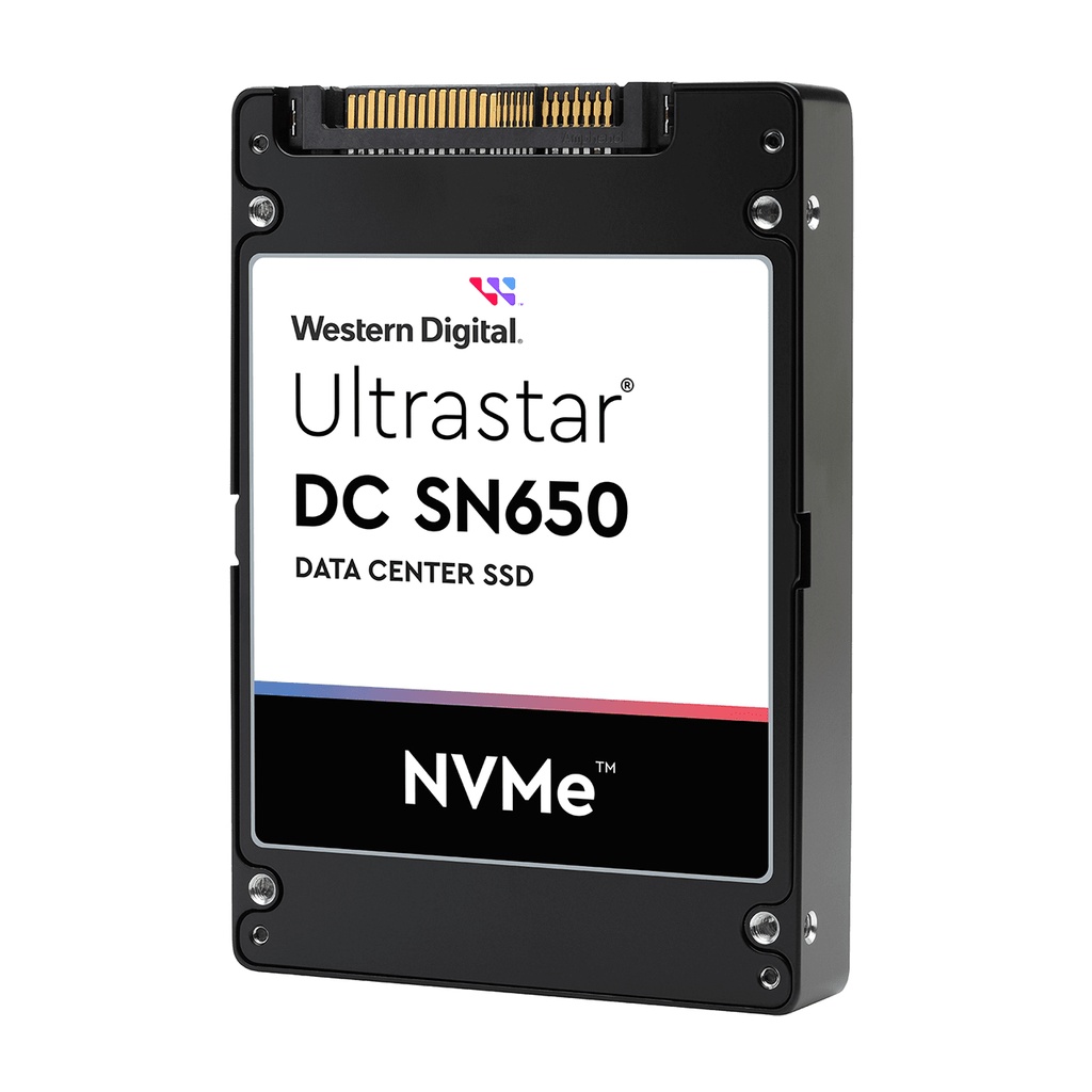 WD/HGST UltrastarSN650 7.68TB NVMePCIe4 U.3 15mmISE1DWPD