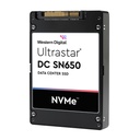 WD/HGST Ultrastar SN650 7.68TBNVMePCIe4U.3 15mm SE 1DWPD