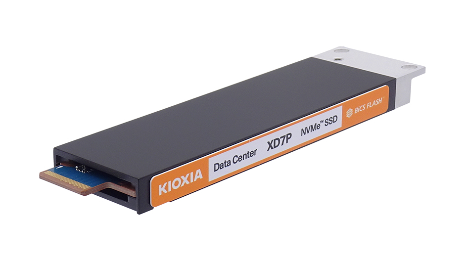 Kioxia XD7P 7.68TB, NVMe Gen4 SED E1.S 9.5mm, 1DWPD