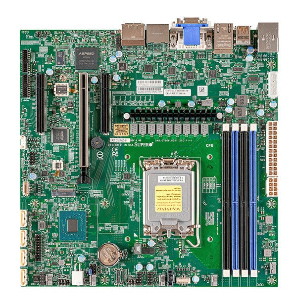 X13SAZ-F,Micro ATX,Alder Lake-S,R680E,LGA1700,1 PCIe 5.0