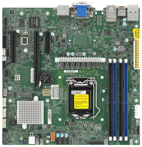 X12SCZ-F,Micro ATX,Comet Lake PCH W480,LGA1200,1 PCIE x1