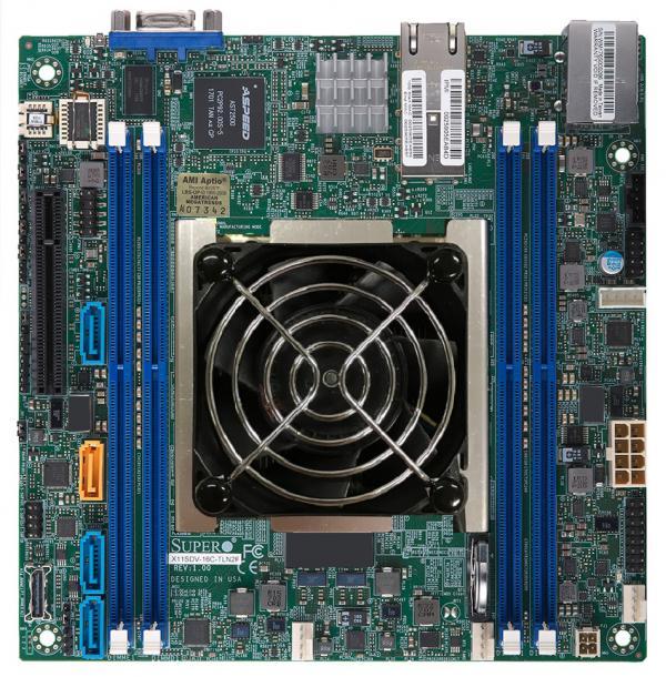 X11SDV-16C+-TLN2F, Embedded Xeon-D Mini ITX, 16 Core, Dual 1