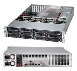 [CSE-826BA-R920LPB] Black 2U SC826BA LP Chassis W/ Redundant 920W