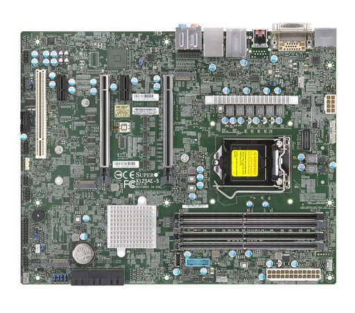 [MBD-X12SAE-5-B] (EOL)X12SAE-5, ATX, LGA1200, Intel W580 Chipset, 4x DIMM/ECC