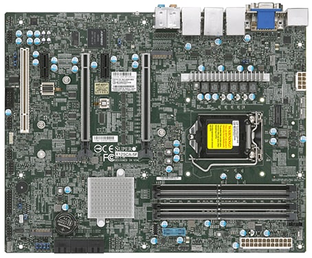 [MBD-X12SCA-5F-B] X12SAE-5, ATX, LGA1200, Intel W580 Chipset, 4x DIMM/ECC