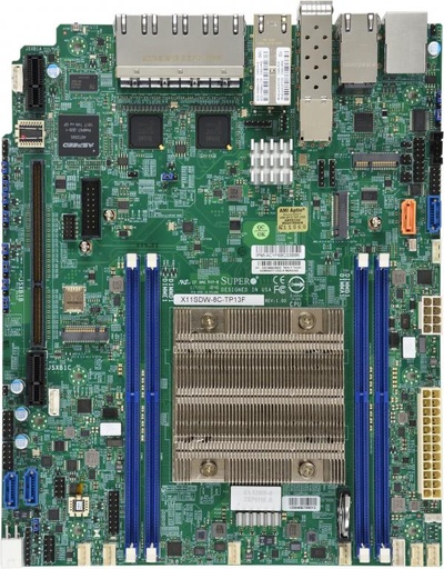 [MBD-X11SDW-8C-TP13F-B] X11SDW-8C-TP13F,Intel SKL Xeon D Soc,4xDDR4 2400MHz 512G